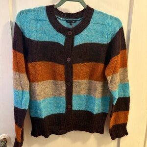 Soeur Multicolor Striped Cardigan